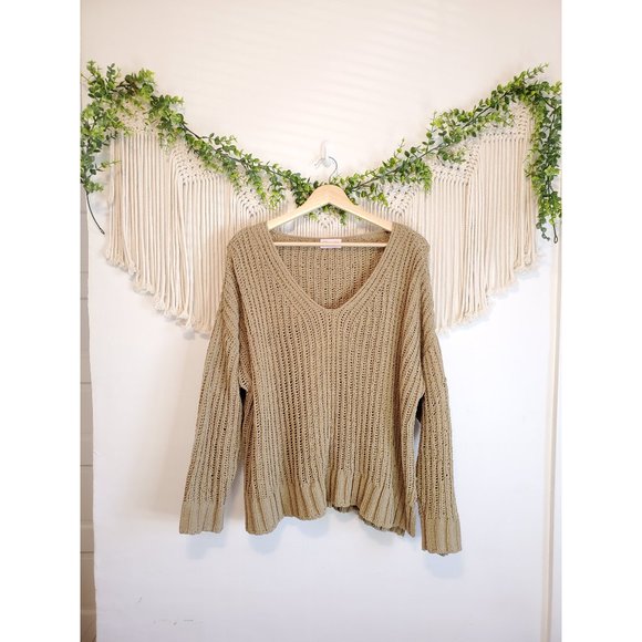 Pink Lily Green Chunky Knit Sweater - Picture 2 of 6